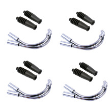 8 Pcs V Brake Noodles Cable Guide Bend Tube Pipe Boot Cycling Brake Pipe Hoses