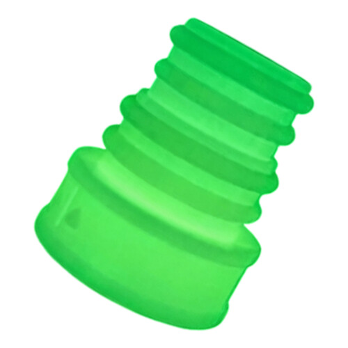 Bottle-Mounted Toilet Accessory for Camping Emergency Use Needs Fluorescent green
