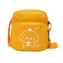 Canvas Shoulder Crossbody Bags for Women Girls Handbag with Adjustable Strap Yellow