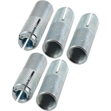 5 Pcs M10 Thread Metal Sleeve Anchors Tool Expanding Expansion Bolt