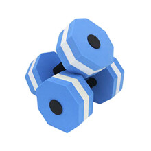 Aquatic Dumbells Water Aerobic Exercise Foam-Dumbbell Aqua Fitness-Barbells White blue