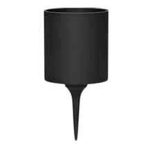 Portable Drink Holder Stake for Golf Course and Lawn Grass Use Black