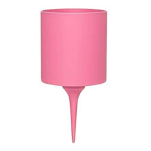 Ground Cup Holder Stake for Golf Drink Placement on Grass Lawn Pink