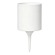 ABS Golf Cup Holder Stake for Grass Lawn and Putting Green Use White