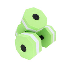 Lightweight Aquatic Exercise Dumbells for Water Aerobic Water Fitness White green