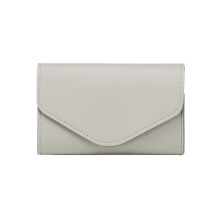 Fashion Credit Card Holder for Women Coin Purse Wallet PU Leather Change Pocket Gray