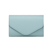 Fashion Women Wallet PU Leather Coin Purse Business Credit Card Wallet Gift Blue