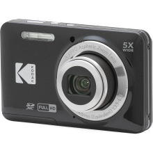 Kodak Pixpro FZ55 16MP compacte digitale camera, 5x optische zoom, 1080p Full HD-video, 28mm groothoeklens, 2,7 inch LCD-scherm (Zwart)
