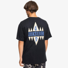 (M, Black) Quiksilver Mens Geo Quik Short Sleeve T-Shirt Crew Neck Tee Top Surf Surfing