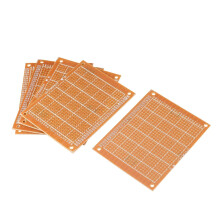 9cm x 7cm Panel Universal Single Side PCB Circuit Board Copper Tone 5 Pcs