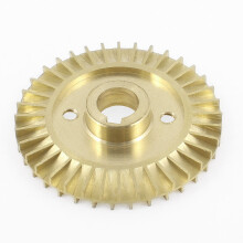 60mm x 12mm Diameter 36 Teeth Copper Tone Brass Water Pump Vane Wheel