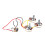 3 Way Toggle Switch 250K Pots Guitar Wiring Harness Kits Replacement with Jack 1