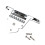 Mandolin Tailpiece Replacement 3.1x1.8inch with Screws for 8 Strings Mandolins 1