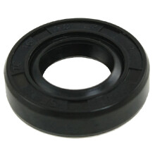 Metric Rotary Shaft Oil Seal 16x30x7mm TC Double Lips Rubber, Black
