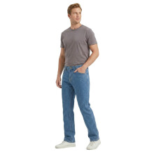 Herren Jeans Elastisch Gerade Arbeitshose Locker Bequem Blau 30L — stretch jeans herren, bequeme freizeithose