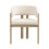 (Natural, Boucle) 6-Pack Solid Wood Dining Chairs - Natural Boucle 9