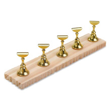 Training Fingernail Display Stand Nail Stand Magnetic Nail Tips Square plus 5 golden