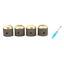 4x Guitar Knobs Top Hat Knob 6.5mm Shaft Hole Guitar Potentiometer Control Knobs