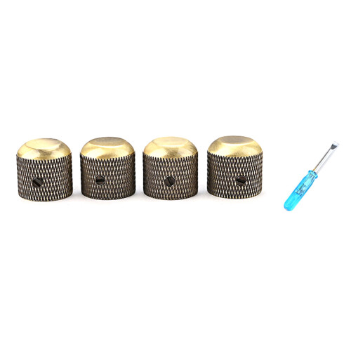 4x Guitar Knobs Top Hat Knob 6.5mm Shaft Hole Guitar Potentiometer Control Knobs
