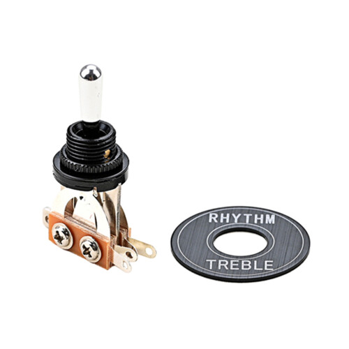 Guitar 3 Way Short-frame Toggle Switch with Washer-Ring Portable Pickup Selector
