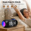 VOCH Digital Clock Bluetooth Speaker with RGB Lights Portable Wireless Speaker 4