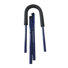 Telescoping push handle for kids bike practice and control use Blue