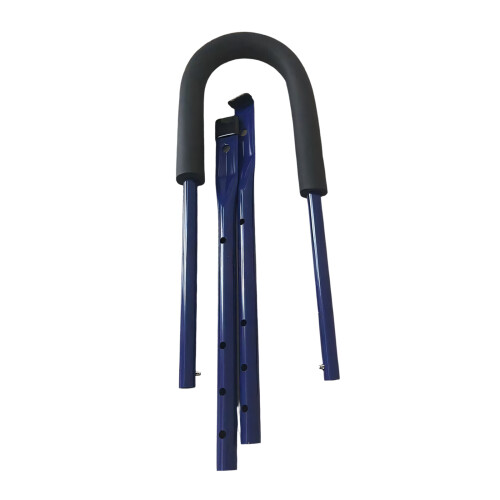 Telescoping push handle for kids bike practice and control use Blue