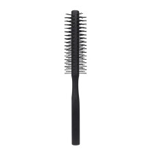 Salon Roll Curling Hairbrush Massage Roller Curly Handle Round Hair Comb Brush Black