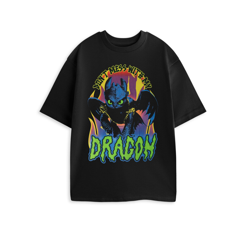 How To Train Your Dragon (Xx-Large) Short Sleeved T-Shirt (Unisex Black)