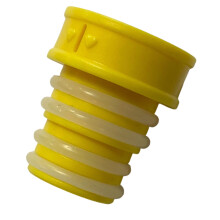 Camping Travel Relief Tool with Plastic Bottle-Mounted Main Body Yellow