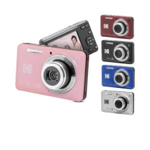 Kodak Pixpro FZ55 16MP compacte digitale camera, 5x optische zoom, 1080p Full HD-video, 28mm groothoeklens, 2,7 inch LCD-scherm (Roze)