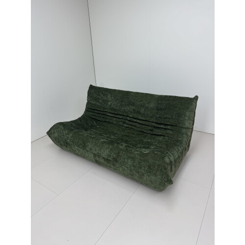 Relaxsessel 3-Sitzer, ergonomisch, 160x100x72 cm, grüner Chenille