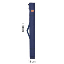 Fishing Tackle Bag Folding Portable Fishing Rod Storage Case Foldable Rod Navy Blue 140CM
