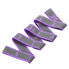 Stretch Strap with 9 Loop Elastic Stretching Band for Yoga Physical-Therapy Purple