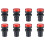8Pcs Red Indicator Light AC/DC 110V, 22mm Panel Mount, for Electrical Control Panel, HVAC, DIY Projects 1