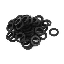 Rubber Flat Washers 24mm OD 16mm ID 3mm Thickness for Faucet Pipe Water Hose, Pack of 50