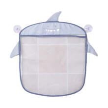Shower Caddy Bath Toy Storage Bath Toy Holder with 2 Strong Suction Cups Gray shark