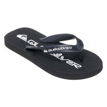 (12K, Black) Quiksilver Kids Java Wordmark Flip Flops