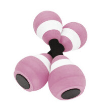 EVA Foam Barbells, Water Aerobics Equipment, Aquatics Dumbbells for Pool Fitness Pink