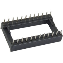 20 X 24 Pin DIP IC Sockets Adaptor Solder Type Socket 2.54mm Pitch 15mm Row Distance