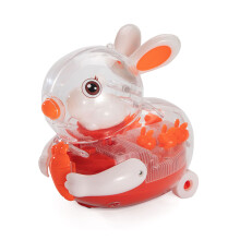 Rabbit Lantern with Light and Music Electric Bunny Car Toy for Moon Festival