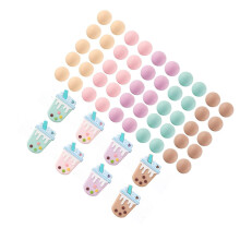 DIY Silicone Beads Making for Bracelet Car Keychain KeyRing Baby Teether