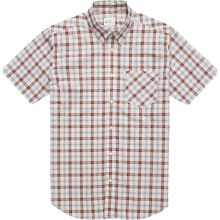 (3XL, Maroon) Ben Sherman Mens Gingham Check Big & Tall Short Sleeve Shirt