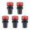 5Pcs Red Indicator Light AC/DC 24V, 22mm Panel Mount, for Electrical Control Panel, HVAC, DIY Projects 1