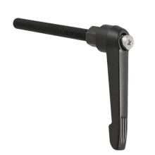 a11092400ux0059 Machinery M8 Threaded Clamping Lever Adjustable Handle Black, Metal