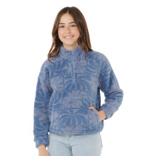 (8 Yrs, Blue) Rip Curl Kids Aots Oceanic Patterned Polar Full Zip Fleece