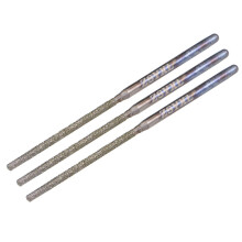Mini Diamond Burrs Grinding Drill Bits for Rotary Tool 2.35mm Shank 1.8mm Cylindrical Ball Nose 3 Pcs