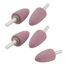 5 Pcs 20mm Dia Taper Head 0.23" Shank Grinding Bit Polisher Mounted Point