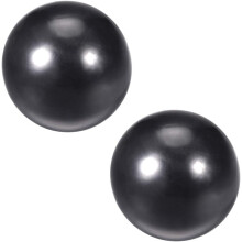 2 Pcs Thermoset Ball Knob M16 Female Threaded Machine Handle 45mm Diameter Smooth Rim Black