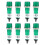 Signal Indicator Dash Light DC 24V, LED Bulbs XD10-3 Green, 10mm 2/5" Panel Mount 8Pcs 1